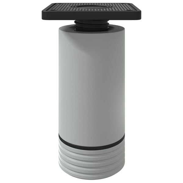 vidaXL M&oslash;belf&oslash;tter Justerbar 2 pcs Hvit 64 x 64 x 100 mm PP