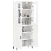 vidaXL Highboard hvit 69,5x34x180 cm konstruert tre
