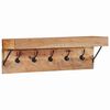 vidaXL Kleshenger Veggmontert Brun 73 x 19 x 23 cm Massivt akasietre