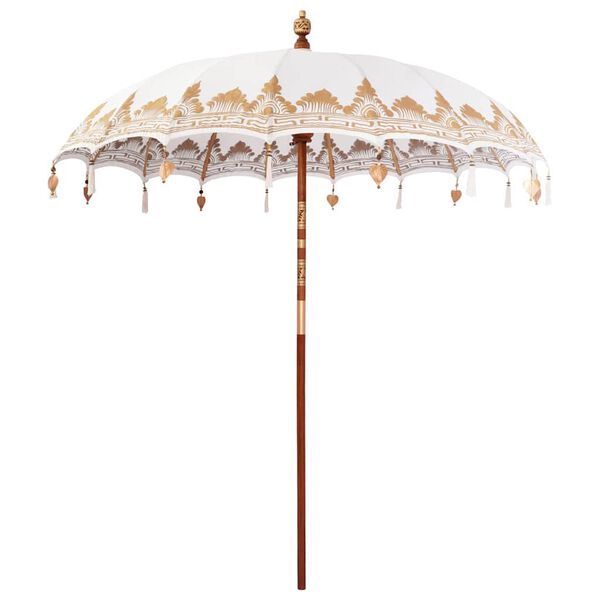 vidaXL Balinesisk Parasol Krem 215 x 215 x 260 cm