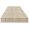 vidaXL Flytende vegghyller 2 stk eik 90x23,5x3,8 cm MDF