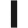 vidaXL Garderobe med skuffer svart 50x50x200 cm konstruert tre