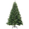 vidaXL Kunstig juletre med 300 LED med stativ gr&oslash;nn 210 cm PE og PVC
