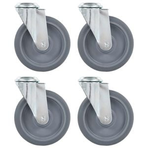 vidaXL Svinghjul med bolthull 4 stk 125 mm