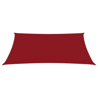 vidaXL Solseil oxfordstoff rektangulær 3,5x5 m rød