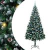 vidaXL Kunstig juletre med 300 LED grønn 240 cm PVC og Stål og Plast