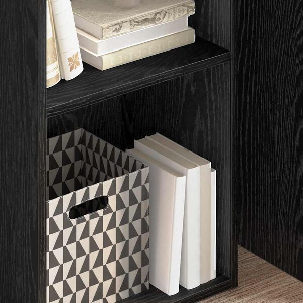 vidaXL Bokhylle Svart Eik 40 x 30 x 77 cm Konstruert tre