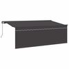 vidaXL Innvendbar Markise Antrasitt 400 x 200 cm
