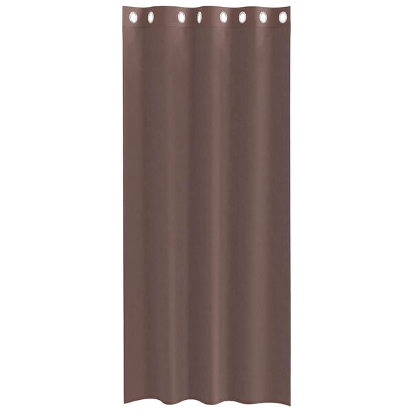 vidaXL Voilegardiner med grommets 2 stk brun 140x245 cm