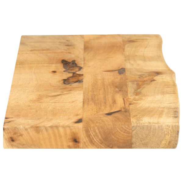 vidaXL Bordplate 100x30x3,8 cm naturlig kant grovt heltre mangotre