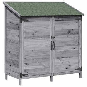 vidaXL Hagehus Gr&aring; 106,5 x 56 x 113,5 cm Konstruert tre