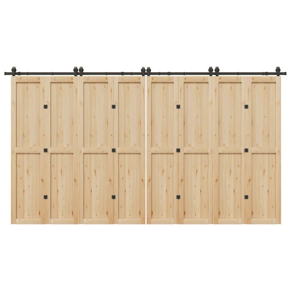 vidaXL Utstyr for skyved&oslash;r 400 cm st&aring;l svart