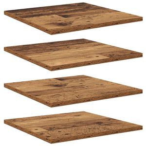 vidaXL Bokhyllebrett 3 niv&aring;er 4 stk. 40 x 40 x 1,5 cm Konstruert tre