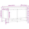 vidaXL Oppbevaringsboks lokk sonoma eik 80x40x51,5 cm konstruert tre
