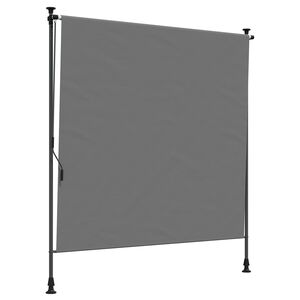 vidaXL Utend&oslash;rs Rullegardin Lysegr&aring; 100 x 270 cm