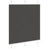 vidaXL plisségardin sort 115x150 cm Stoff Bredde 114,4 cm Polyester