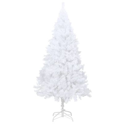 vidaXL Kunstig juletre med tykke grener hvit 240 cm PVC