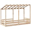 vidaXL Barneseng med tak 90x190 cm heltre furu