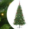 vidaXL Juletre med 150 LED med stativ gr&oslash;nn 150 cm PE