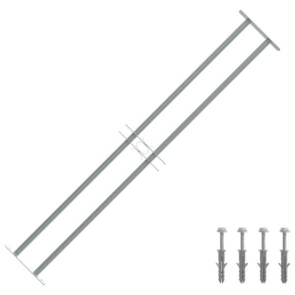 vidaXL Vindusgitter justerbart 1000-1500 mm