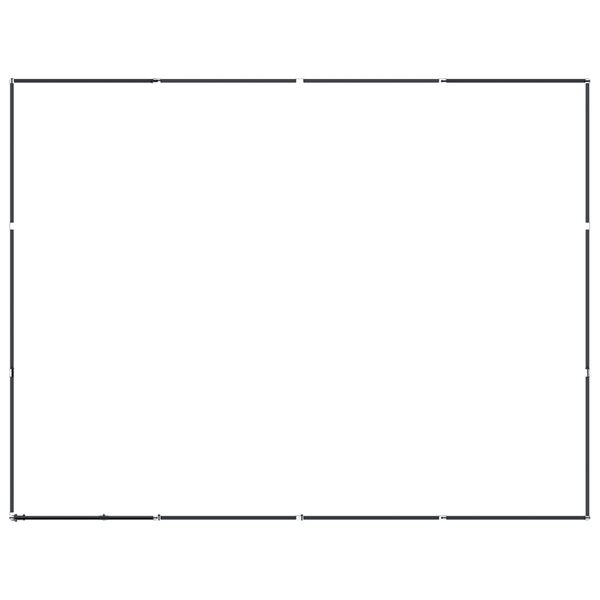 vidaXL Utend&oslash;rs hundeg&aring;rd st&aring;l 11,06 m&sup2;