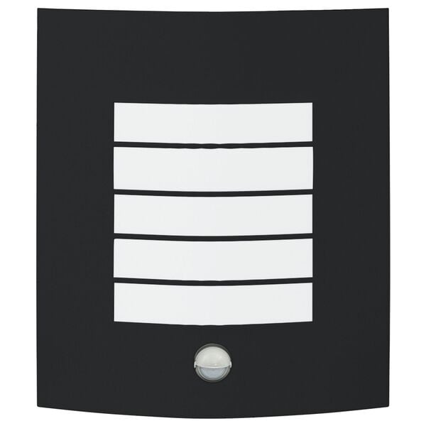 vidaXL Utendørs vegglamper 2 pcs Svart 23.5 x 10.5 x 26 cm