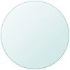 vidaXL Bordplate herdet glass rund 700 mm