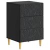 vidaXL Nattbord Svart 43 x 39,5 x 66,5 cm Konstruert tre