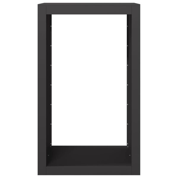 vidaXL Vedstativ svart 60x40x100 cm st&aring;l