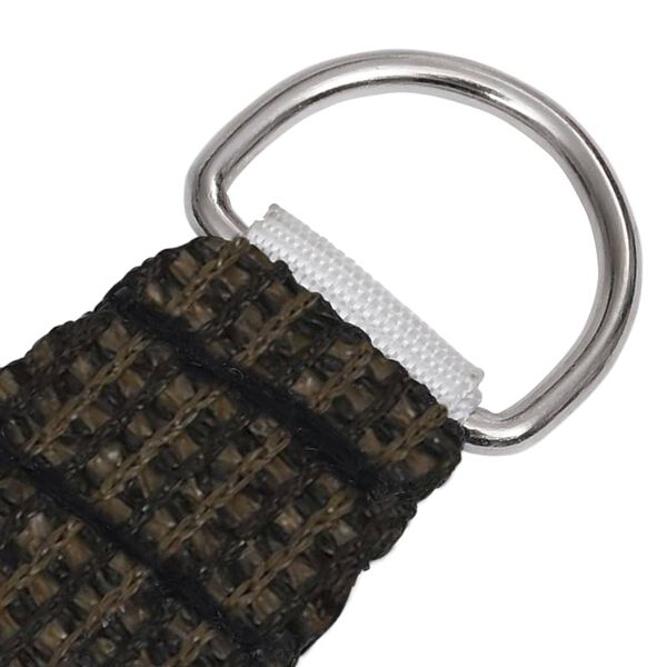 vidaXL Solseil 160 g/m² brun 2,5x2,5x3,5 m HDPE