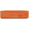 vidaXL Plantekasse voksbrun 90x90x26,5 cm heltre furu