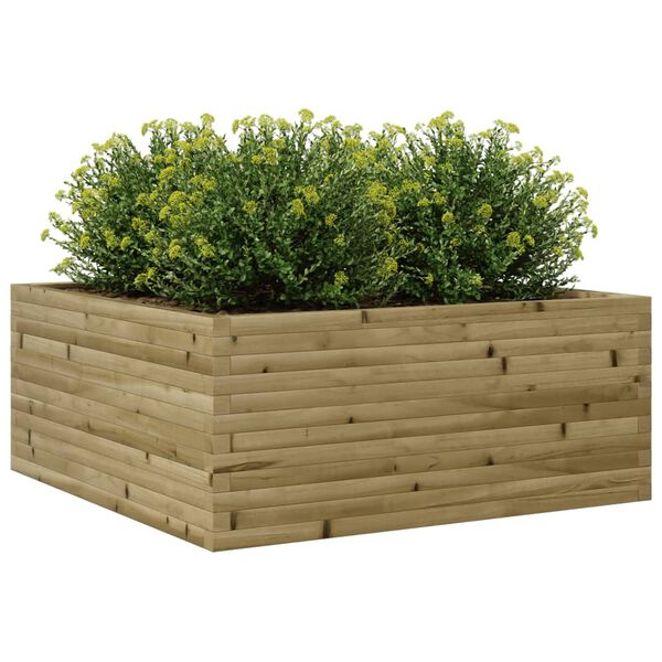 vidaXL Plantekasse 110x110x46 cm impregnert furu