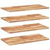 vidaXL Flytende hyller 4 stk 100x40x2 cm oljebehandlet heltre akasie