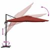 vidaXL Roma parasol Rød 286 x 285 x 265 cm Polyester og aluminium
