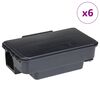 vidaXL Musefeller 6 stk svart 22x12,5x7,5 cm