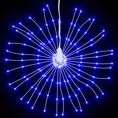 vidaXL Julestjernelys 140 LED 8 stk blå 17 cm