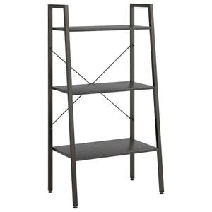 vidaXL Gulvhylle 3 etasjer svart 56x35x108 cm