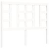 vidaXL Sengeramme med hodegavl hvit small double heltre
