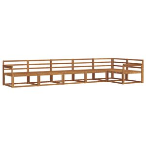 vidaXL Utend&oslash;rs sofa-sett 6 pcs Naturlig Solid akasietre