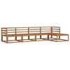 vidaXL Utend&oslash;rs sofa-sett 5 pcs Naturlig Solid akasietre