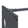 vidaXL Vedstativ antrasitt 40x30x80 cm kaldvalset st&aring;l