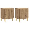 vidaXL Nattbord 2 stk. Artisan eik 43 x 34,5 x 50 cm Konstruert tre