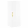 vidaXL Highboard h&oslash;yglans hvit 34,5x34x180 cm konstruert tre