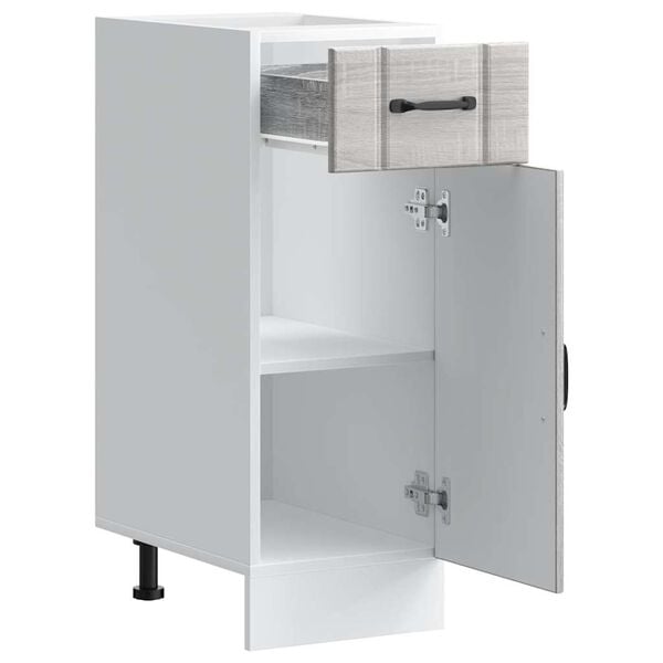 vidaXL Kj&oslash;kken underskap Lucca gr&aring; sonoma konstruert tre