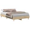 vidaXL Sengeramme uten madrass sonoma eik 120x200 cm konstruert tre
