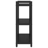 vidaXL Bokhylle Svart Eik 60 x 30 x 85 cm Konstruert tre
