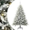 vidaXL Kunstig Forh&aring;ndsbelyst Juletre med Ballettsett gr&oslash;nn 210 cm