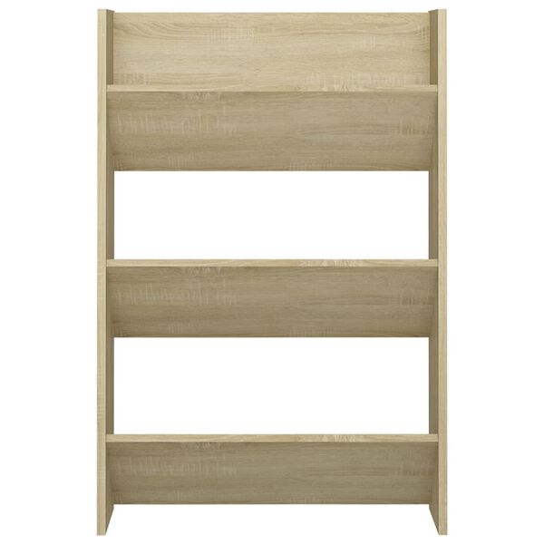 vidaXL Veggskoskap sonoma eik 60x18x90 cm sponplate