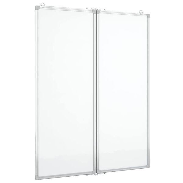 vidaXL Magnetisk tavle sammenleggbar 80x100x1,7 cm aluminium