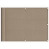 vidaXL Balkongskjerm gr&aring;brun 75x800 cm 100% polyester oxford